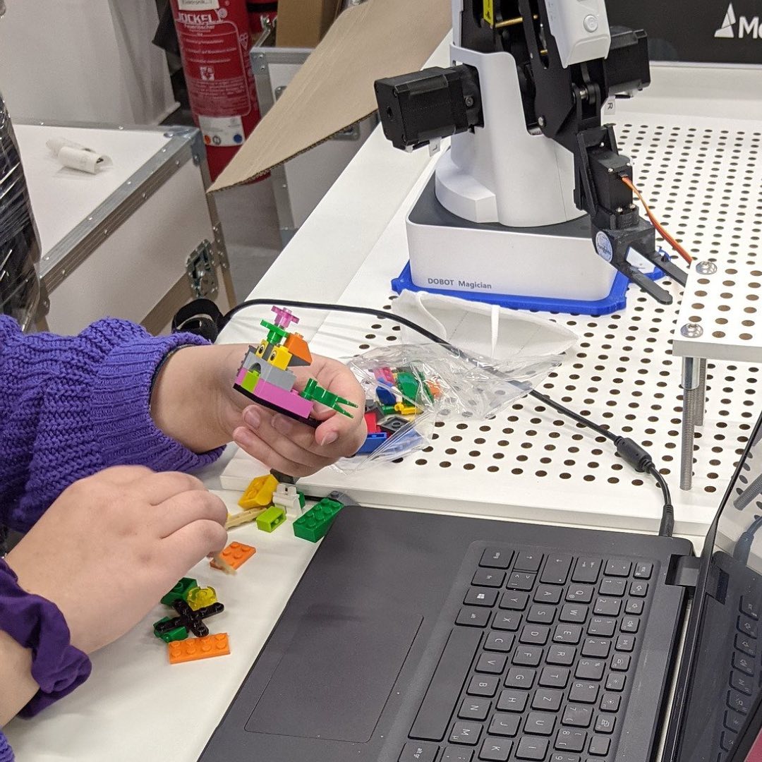 Nahaufnahme einer Lego-Konstruktion