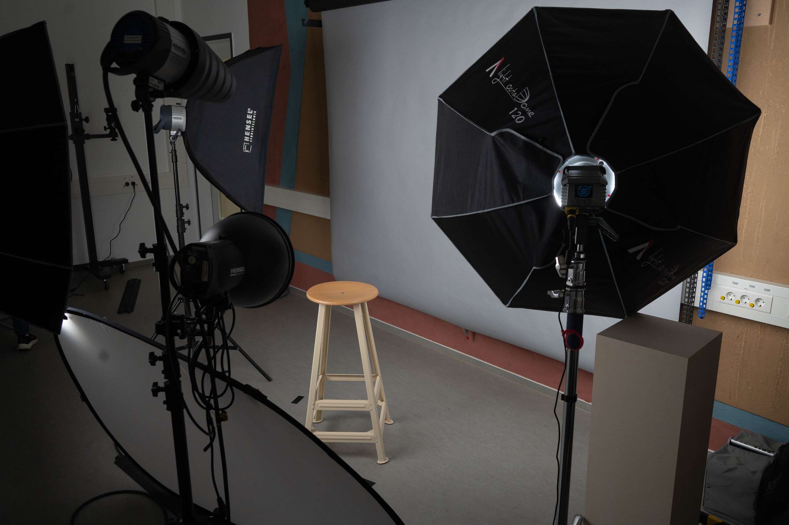 Beispiel eines Aufbaus für ein Portraitshootung @Anna Högerle